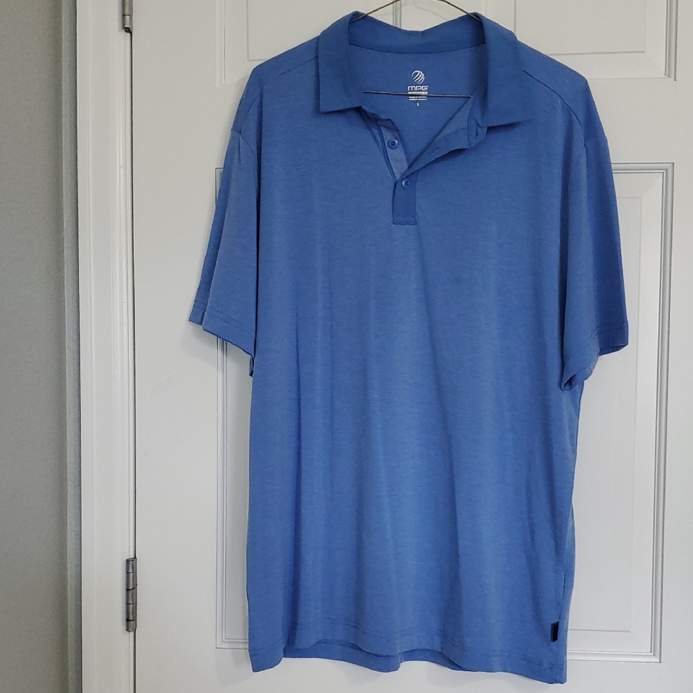 MPG Sport Men's Sz L Blue Polo Shirt